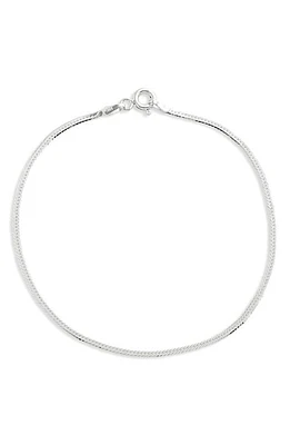 Bony Levy 14K White Gold Herringbone Chain Bracelet at Nordstrom, Size 7