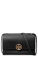 Tory Burch Miller Leather Convertible Shoulder Bag in Black at Nordstrom