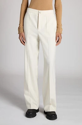 Moncler Twill Straight Leg Pants Antique White at Nordstrom, Us