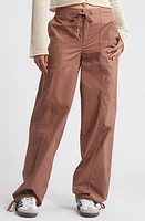 BP. Stretch Cotton Poplin Drawstring Pants at Nordstrom,