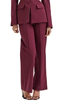 HOUSE OF CB Rivi Loose Fit Trousers Windsor Wine at Nordstrom,