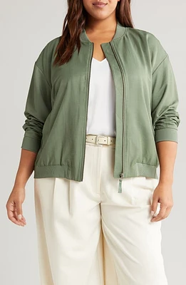 Nordstrom Bomber Jacket Green Duck at Nordstrom,