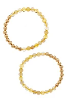 The Healer's Collection N69 Money Max Set of 2 Healer's Bracelets in Yellow Gold at Nordstrom