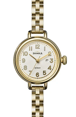 Shinola The Birdy Bracelet Watch, 34mm in Light Silver at Nordstrom