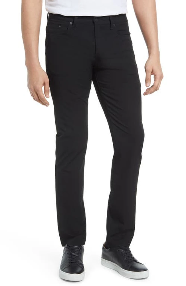 BOSS Delaware Straight Leg Five Pocket Pants Black at Nordstrom, X 32