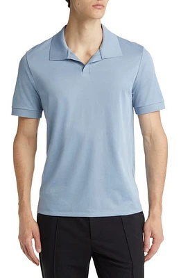 Theory Malden Johnny Collar Polo in Heron at Nordstrom, Size Xx-Large