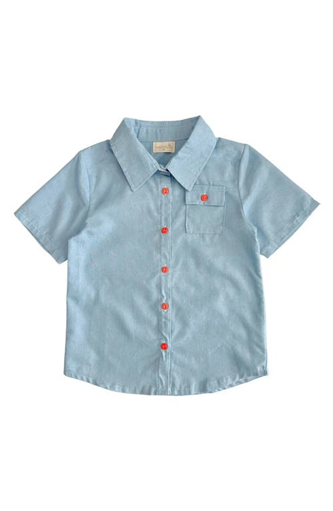 Miki Miette Kids' Jerry Howdy Button-Up Cotton Shirt at Nordstrom,