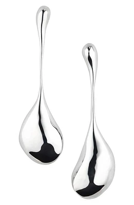 FARIS Bolo Drop Earrings in Silver at Nordstrom