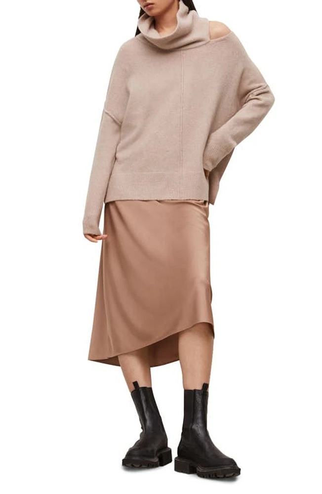 AllSaints Nada Sweater & Midi Dress Set in Pashmina Pink at Nordstrom, Size Large