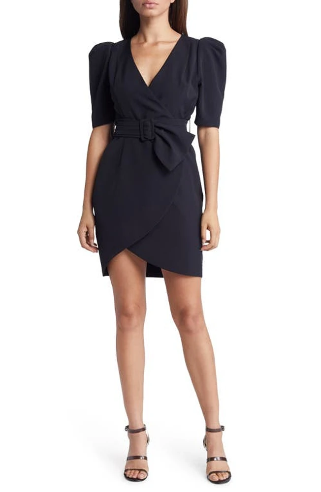 Black Halo Maricopa Puff Sleeve Cocktail Dress at Nordstrom,