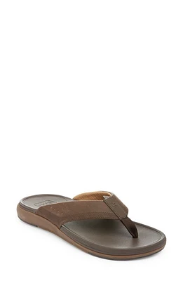 Reef Cushion Norte Flip Flop Dark Brown at Nordstrom,