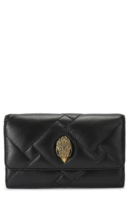 Kurt Geiger London Kensington Puff Quilted Leather Wallet on a Chain in Black at Nordstrom