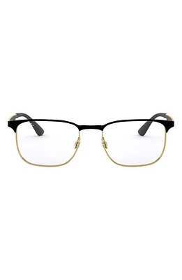 Ray-Ban 54mm Optical Glasses in Gold/Black at Nordstrom