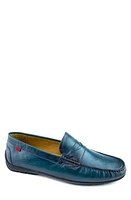 Marc Joseph New York Hamilton Penny Strap Driving Loafer Navy Napa at Nordstrom,