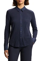 Theory Riduro C. Nebulous Organic Cotton Slub Long Sleeve Button-Up Shirt at Nordstrom,