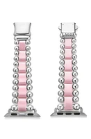 LAGOS Smart Caviar Ceramic & Stainless Steel Apple Watch Bracelet Watchband in Caviar Pink at Nordstrom