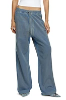 DIESEL D-Martians Track Sweat Jeans Denim at Nordstrom,