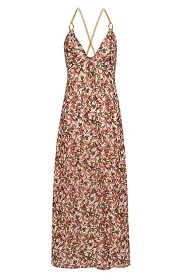 ViX Swimwear Naia Angie Cover-Up Maxi Dress Pink Multi at Nordstrom,