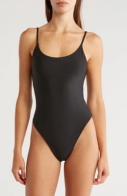 Volcom Simply Seamless One-Piece Swimsuit in Black at Nordstrom, Size Xx-Large