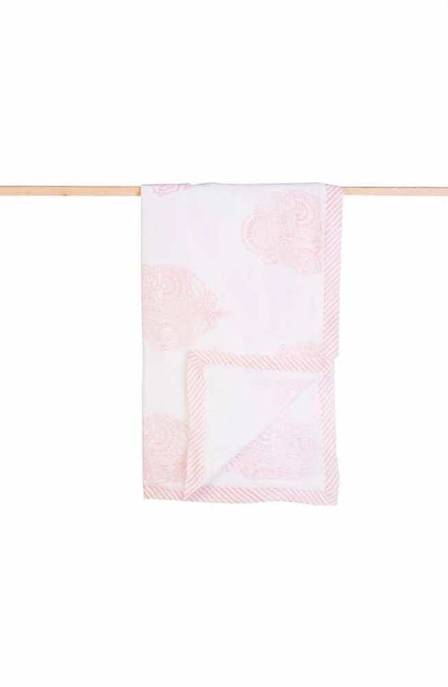 Malabar Baby Handmade Receiving Blanket in Pink City at Nordstrom