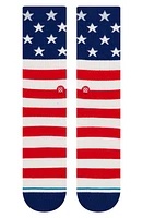 Stance The Fourth Stars & Stripes Crew Socks in Red at Nordstrom, Size Large