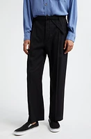 Lemaire Easy Belted Pleated Pants Black Bk999 at Nordstrom, Us