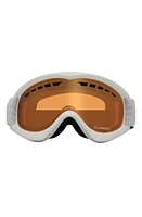 DRAGON DXS 60mm Cylindrical Snow Goggles in White Llamber at Nordstrom