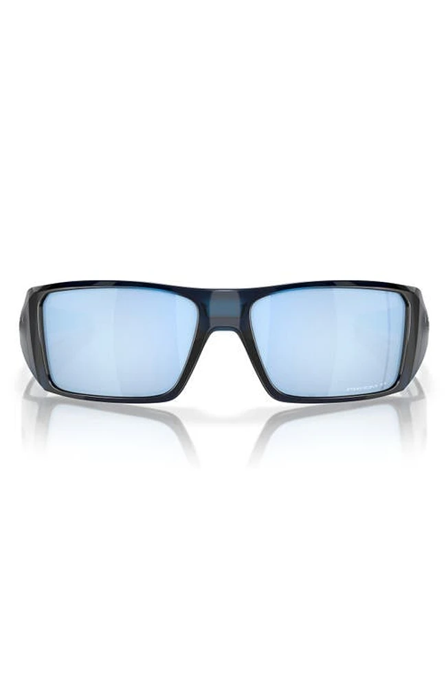 Oakley Heliostat 61mm Prizm Polarized Rectangular Sunglasses in Dark Blue at Nordstrom