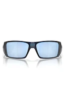 Oakley Heliostat 61mm Prizm Polarized Rectangular Sunglasses in Dark Blue at Nordstrom