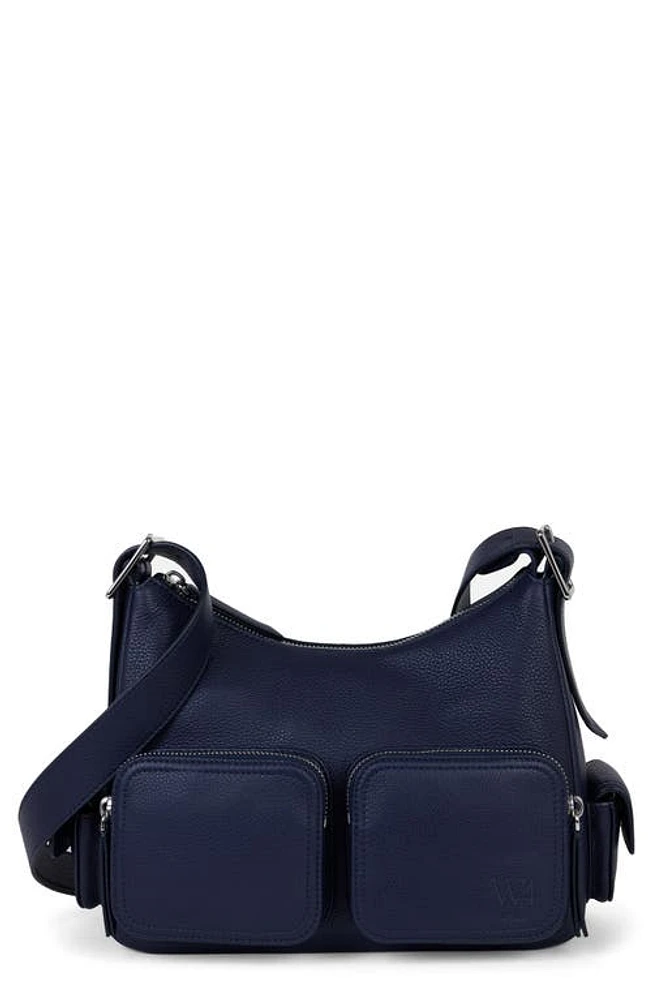 WE-AR4 The Cargo Leather Crossbody Bag in Navy at Nordstrom