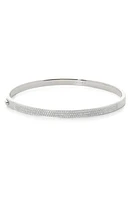 Monica Vinader Essential Pavé Diamond Bangle Sterling Silver at Nordstrom,