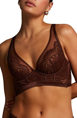 Hunkemöller Indigo Longline Underwire Bra Chicory Coffee at Nordstrom,