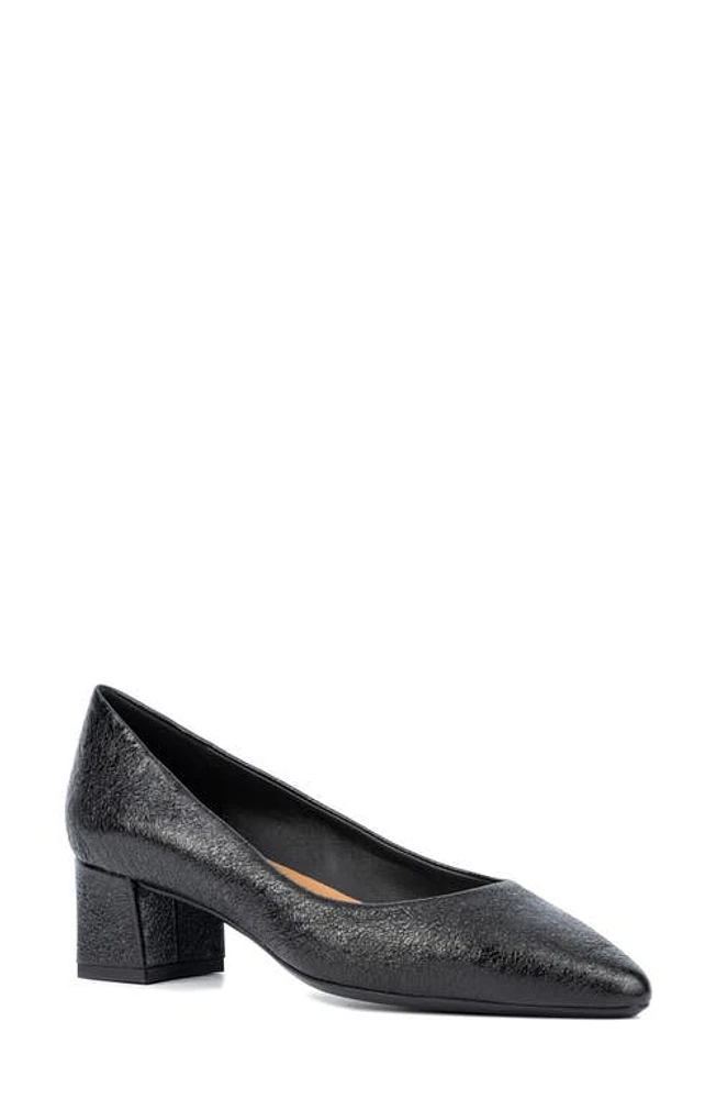 Aquatalia Pasha Water Repellent Pointed Toe Pump Black at Nordstrom,