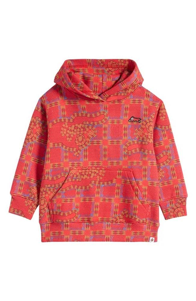 ICECREAM Kids' Picnic Print Cotton Hoodie Salsa at Nordstrom,