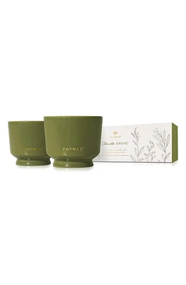 Thymes Citronella Grove Candle Duo in Green at Nordstrom