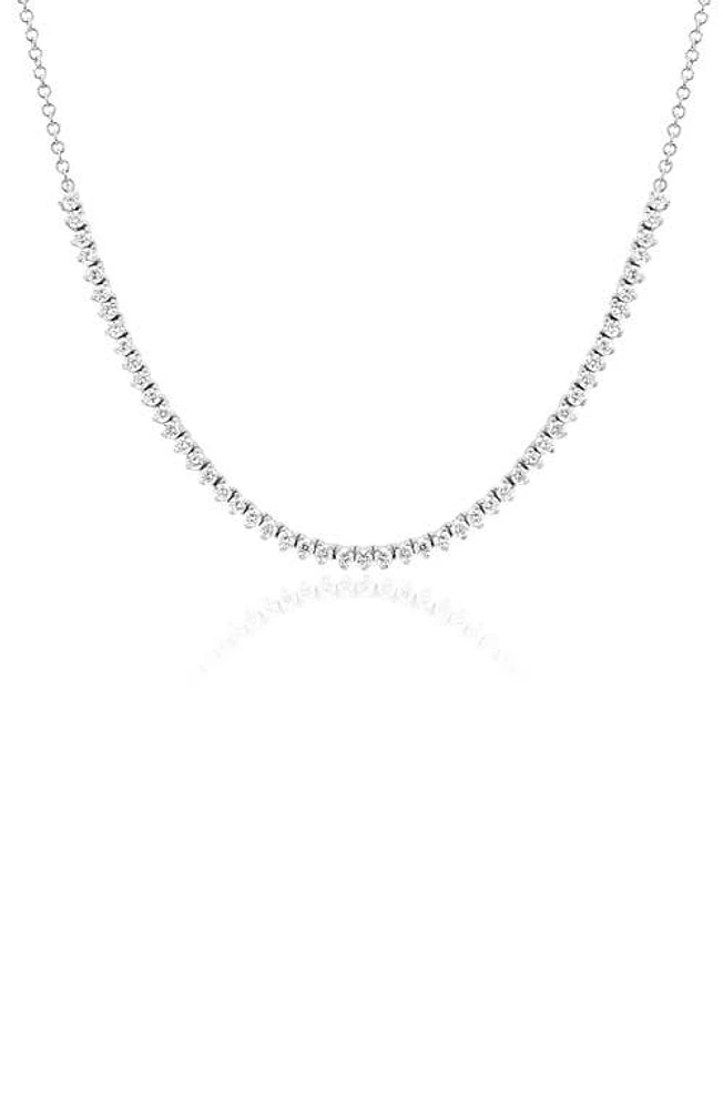 EF Collection White Diamond Necklace in 14K White Gold at Nordstrom