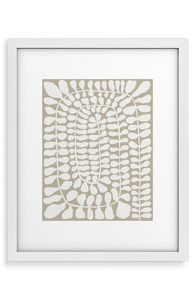 Deny Designs Alisa Galitsyna One Hundred Leaves Framed Wall Art in Green at Nordstrom