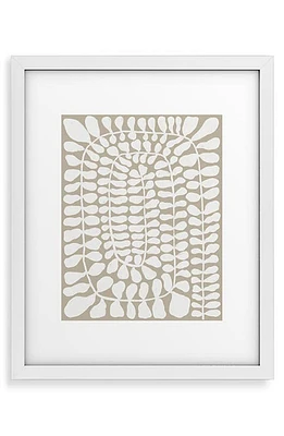 Deny Designs Alisa Galitsyna One Hundred Leaves Framed Wall Art in Green at Nordstrom