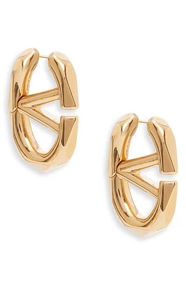 Valentino Garavani VLOGO Boldie Hoop Earrings in Cs4 Oro 18 at Nordstrom