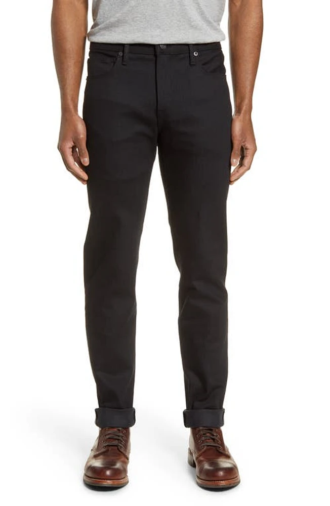 HIROSHI KATO The Pen Slim 10.5-Ounce Stretch Selvedge Jeans Black Raw at Nordstrom, X 34