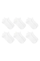 K Bell Socks 6-Pack Assorted No-Show Socks in White at Nordstrom, Size 9