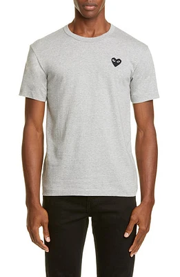 Comme des Garçons PLAY Cotton Crewneck T-Shirt in Grey at Nordstrom, Size Small