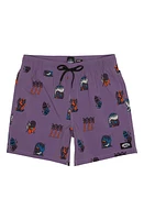 Billabong Turn the Tide Layback Swim Trunks Purple Haze at Nordstrom,