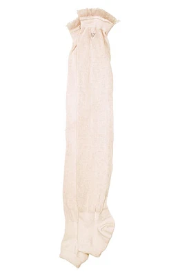 Arebesk Ruffle Leg Warmers in Beige at Nordstrom