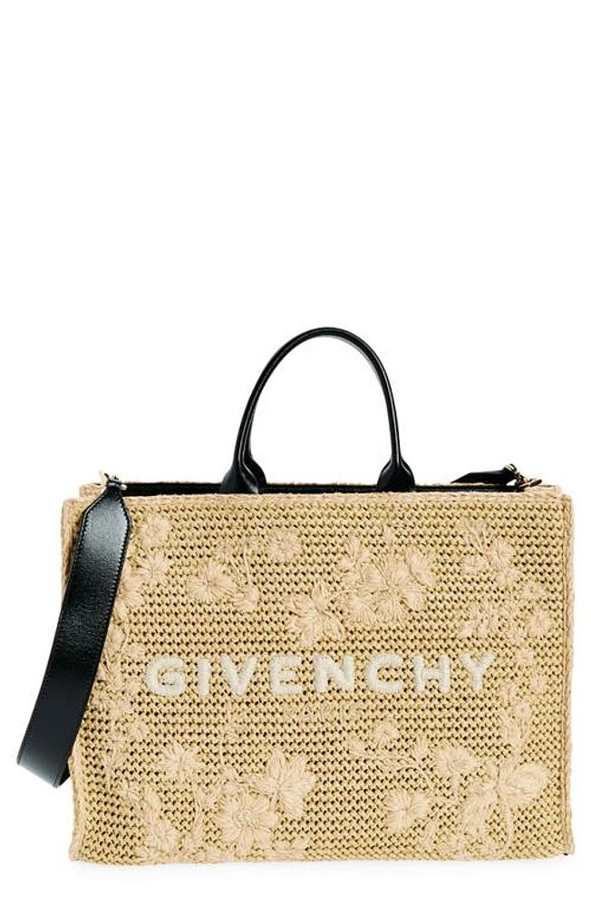 Givenchy Medium Raffia G-Tote in Natural at Nordstrom