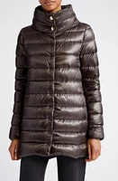 Herno Amelia Water Resistant High-Low Down Jacket 9480 Antracite at Nordstrom, Us