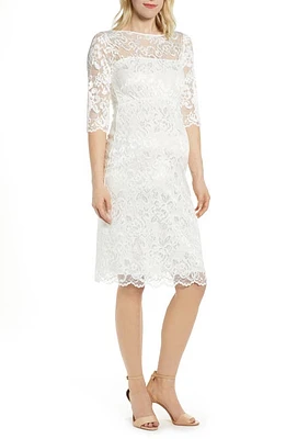 Tiffany Rose Amelia Lace Maternity Sheath Dress in White at Nordstrom