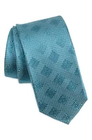 Nordstrom Burke Geo Jacquard Silk Tie in Mint at Nordstrom