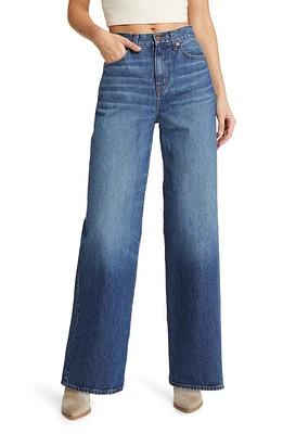 Madewell Superwide Leg Jeans in Halleran Wash at Nordstrom, Size 24