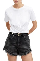 AllSaints Mallinson Twist Hem Crop T-Shirt at Nordstrom, Us